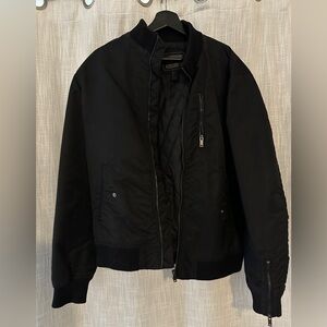 21MEN Black Bomber Jacket
